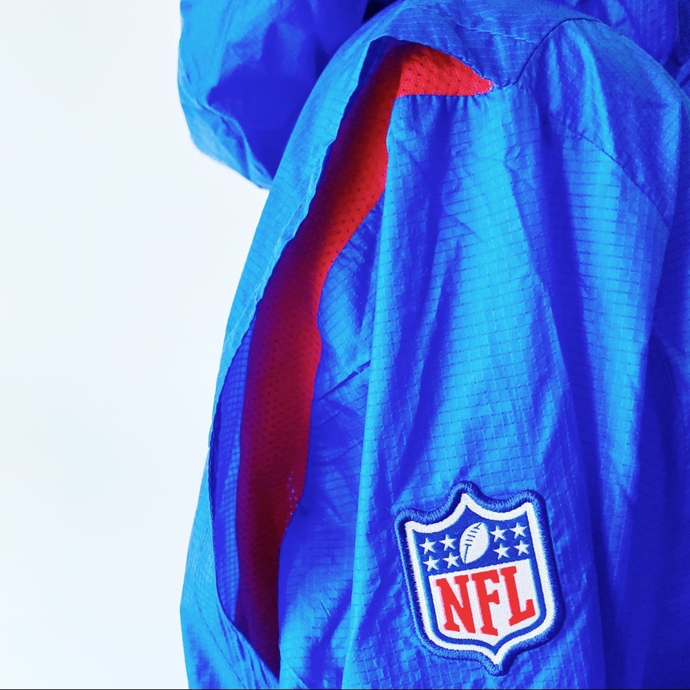 Nike NFL New York Giants Alpha Rush PO Jacket Blue Red Mens Medium / XL - Picture 4 of 8